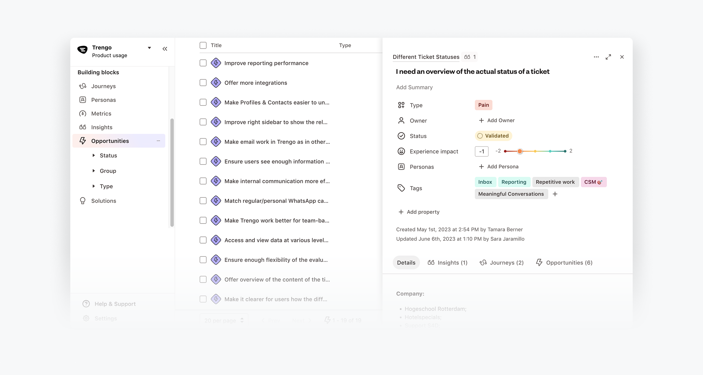 Research and opportunity mapping for the Trengo WhatsApp template experience