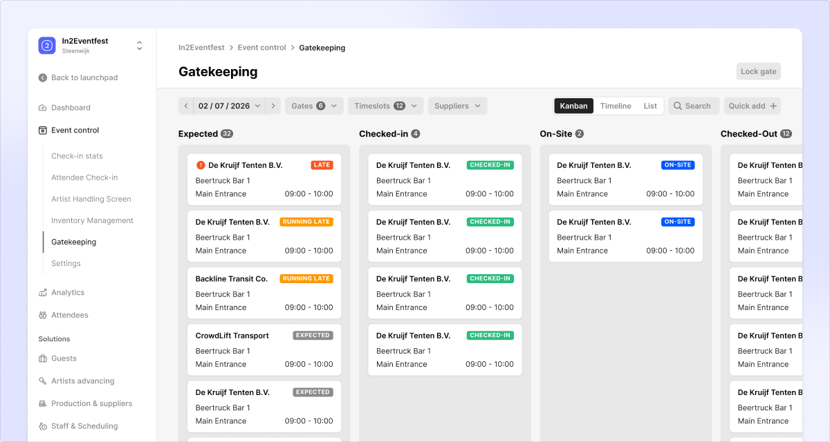 Transport flow screenshot